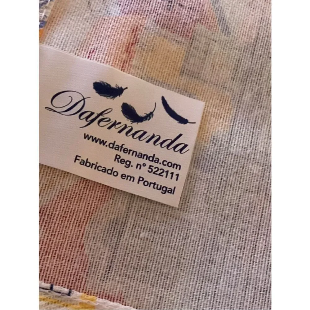 NWT. Portugal Towns 100% Cotton Fabric/Tablecloth